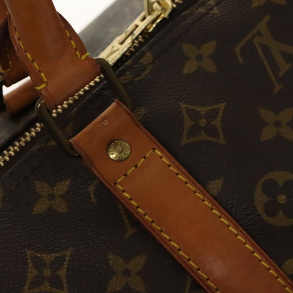 LOUIS VUITTON Monogram Keepall 55 Boston Bag M41424 LV Auth 140251