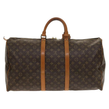 LOUIS VUITTON Monogram Keepall 55 Boston Bag M41424 LV Auth 140251 - 0