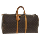 LOUIS VUITTON Monogram Keepall 55 Boston Bag M41424 LV Auth 140252-1