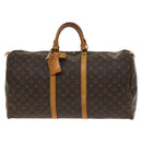 LOUIS VUITTON Monogram Keepall 55 Boston Bag M41424 LV Auth 140252-13