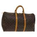 LOUIS VUITTON Monogram Keepall 50 Boston Bag M41426 LV Auth 140253-1