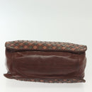 BOTTEGA VENETA INTRECCIATO Hand Bag Leather Brown Auth 140254-6