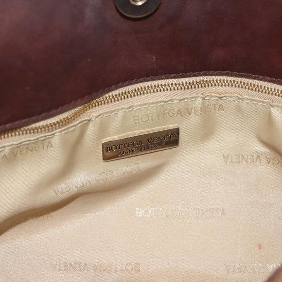 BOTTEGA VENETA INTRECCIATO Hand Bag Leather Brown Auth 140254