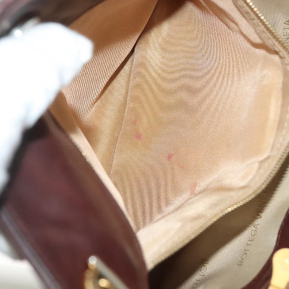 BOTTEGA VENETA INTRECCIATO Hand Bag Leather Brown Auth 140254