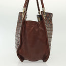 BOTTEGA VENETA INTRECCIATO Hand Bag Leather Brown Auth 140254-5