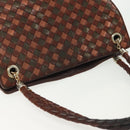BOTTEGA VENETA INTRECCIATO Hand Bag Leather Brown Auth 140254-7