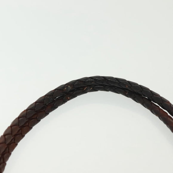 BOTTEGA VENETA INTRECCIATO Hand Bag Leather Brown Auth 140254