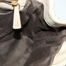 Miu Miu Matelasse Hand Bag Leather 2way Beige Gold Auth 140255-19