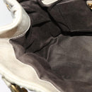 Miu Miu Matelasse Hand Bag Leather 2way Beige Gold Auth 140255-20