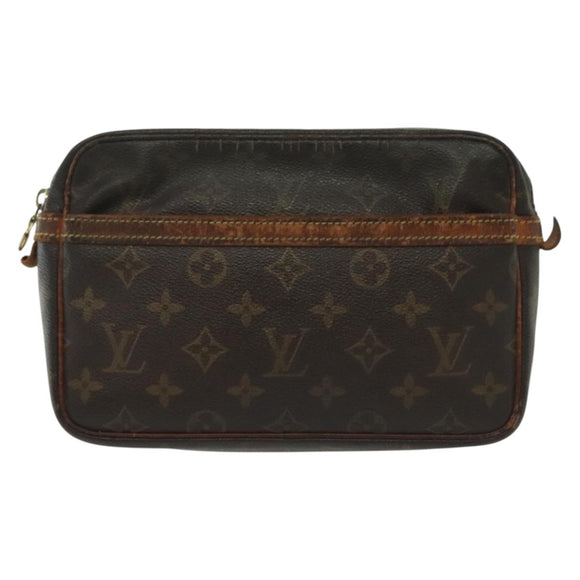 LOUIS VUITTON Monogram Compiegne 23 Clutch Bag M51847 LV Auth 140256