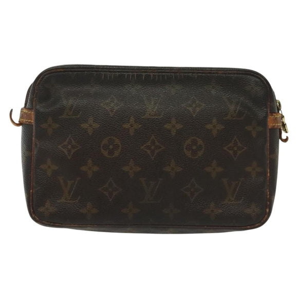LOUIS VUITTON Monogram Compiegne 23 Clutch Bag M51847 LV Auth 140256