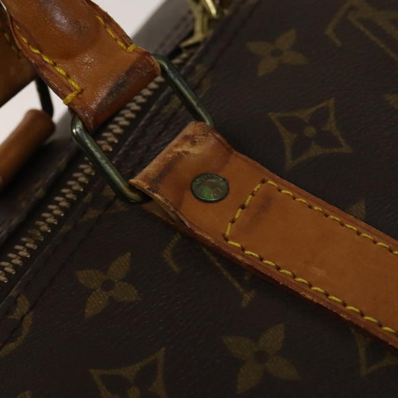 LOUIS VUITTON Monogram Keepall 55 Boston Bag M41424 LV Auth 140260