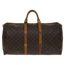 LOUIS VUITTON Monogram Keepall 55 Boston Bag M41424 LV Auth 140260-3
