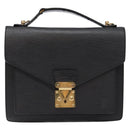 LOUIS VUITTON Epi Monceau 28 Hand Bag Black M52122 LV Auth 140261-13