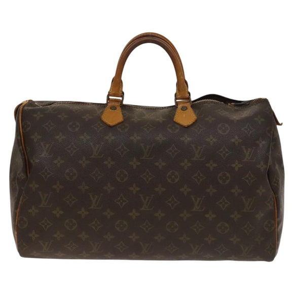 LOUIS VUITTON Monogram Speedy 40 Hand Bag M41522 LV Auth 140264