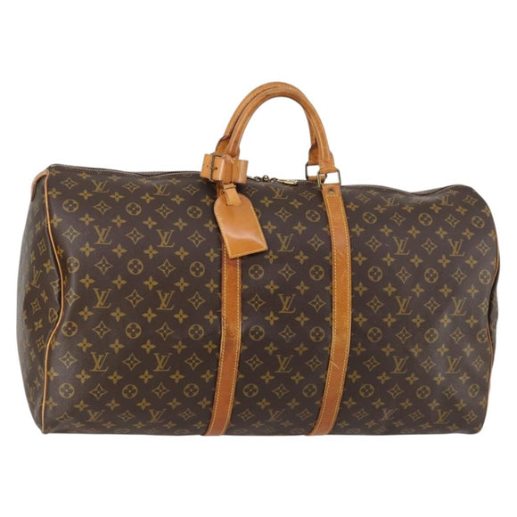 LOUIS VUITTON Monogram Keepall 60 Boston Bag M41422 LV Auth 140266