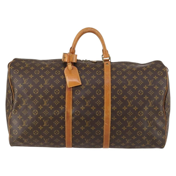 LOUIS VUITTON Monogram Keepall 60 Boston Bag M41422 LV Auth 140266