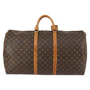LOUIS VUITTON Monogram Keepall 60 Boston Bag M41422 LV Auth 140266-2