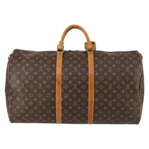 LOUIS VUITTON Monogram Keepall 60 Boston Bag M41422 LV Auth 140266