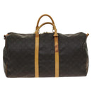 LOUIS VUITTON Monogram Keepall Bandouliere 55 Boston Bag M41414 LV Auth 140268-3