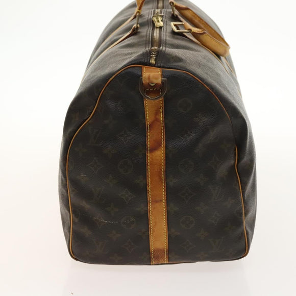 LOUIS VUITTON Monogram Keepall Bandouliere 55 Boston Bag M41414 LV Auth 140268
