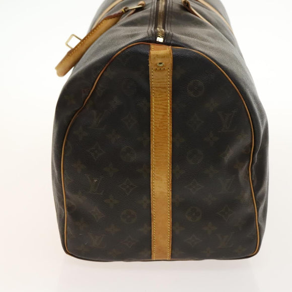 LOUIS VUITTON Monogram Keepall Bandouliere 55 Boston Bag M41414 LV Auth 140268