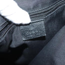 GUCCI GG Canvas Abbey Shoulder Bag Black Gold 131326 Auth 140269-18