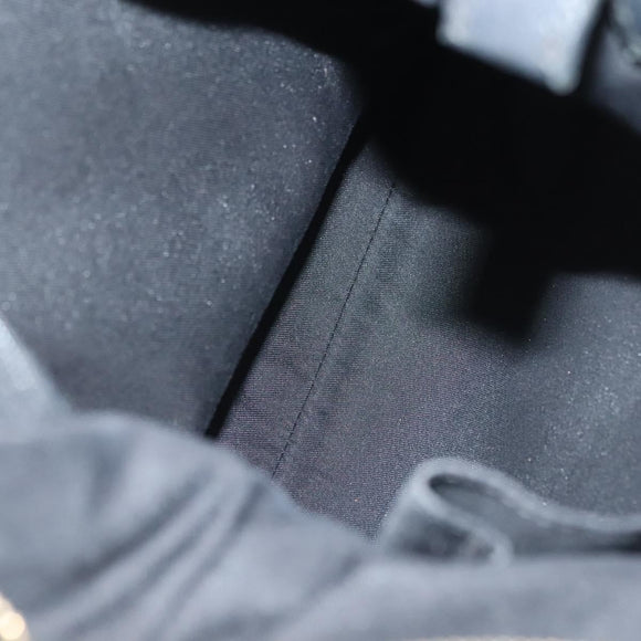 GUCCI GG Canvas Abbey Shoulder Bag Black Gold 131326 Auth 140269