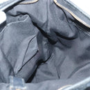 GUCCI GG Canvas Abbey Shoulder Bag Black Gold 131326 Auth 140269-21