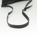 GUCCI GG Canvas Abbey Shoulder Bag Black Gold 131326 Auth 140269-8