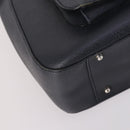 GUCCI Hand Bag Leather 2way Black Silver 000 2058 0307 5 Auth 140270-15