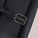GUCCI Hand Bag Leather 2way Black Silver 000 2058 0307 5 Auth 140270-18