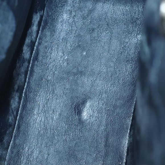 GUCCI Hand Bag Leather 2way Black Silver 000 2058 0307 5 Auth 140270