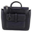 GUCCI Hand Bag Leather 2way Black Silver 000 2058 0307 5 Auth 140270-13