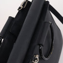 GUCCI Hand Bag Leather 2way Black Silver 000 2058 0307 5 Auth 140270-6