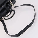 GUCCI Hand Bag Leather 2way Black Silver 000 2058 0307 5 Auth 140270-7