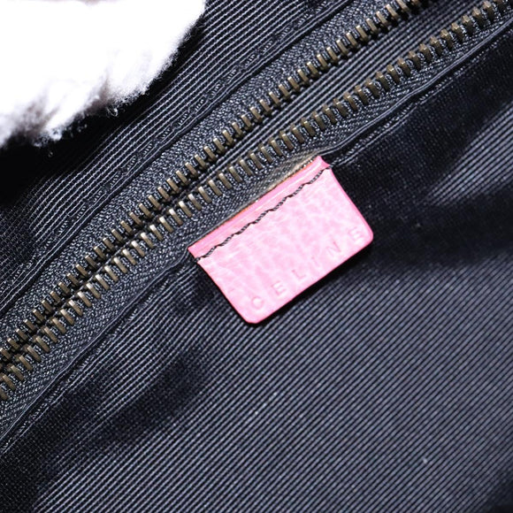 CELINE Hand Bag Leather Pink Auth 140272
