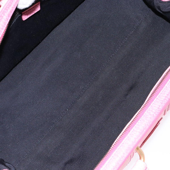 CELINE Hand Bag Leather Pink Auth 140272