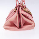 CELINE Hand Bag Leather Pink Auth 140272-4