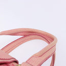 CELINE Hand Bag Leather Pink Auth 140272-8