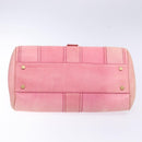 CELINE Hand Bag Leather Pink Auth 140272-5