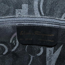 Salvatore Ferragamo Gancini Hand Bag Leather 2way Black Gold Auth 140273-12