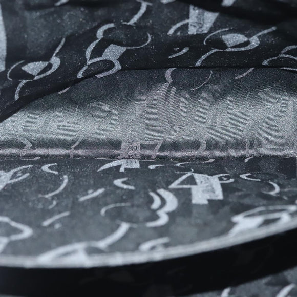 Salvatore Ferragamo Gancini Hand Bag Leather 2way Black Gold Auth 140273