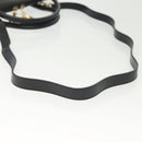 Salvatore Ferragamo Gancini Hand Bag Leather 2way Black Gold Auth 140273-8