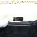 BALLY Chain Shoulder Bag Leather Ivory Gold Auth 140275-16