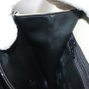 BALLY Chain Shoulder Bag Leather Ivory Gold Auth 140275-19