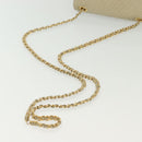 BALLY Chain Shoulder Bag Leather Ivory Gold Auth 140275-7