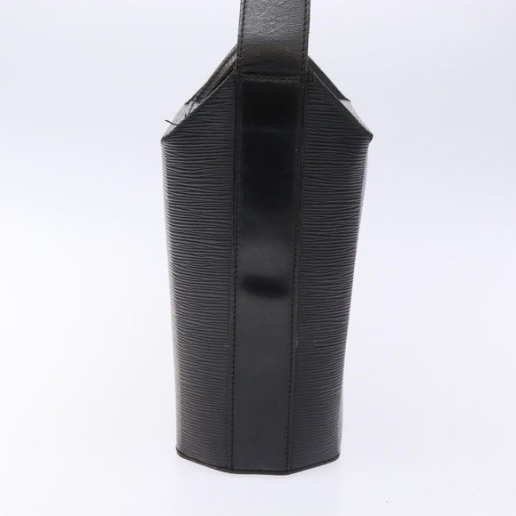 LOUIS VUITTON Epi Sac Seau Shoulder Bag Black M80161 LV Auth 140279