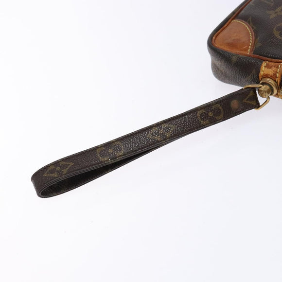 LOUIS VUITTON Monogram Marly Dragonne PM Clutch Bag M51827 LV Auth 140283