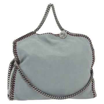 Stella MacCartney Chain Falabella Bag Suede 2way Light Blue 234387 Auth 140287